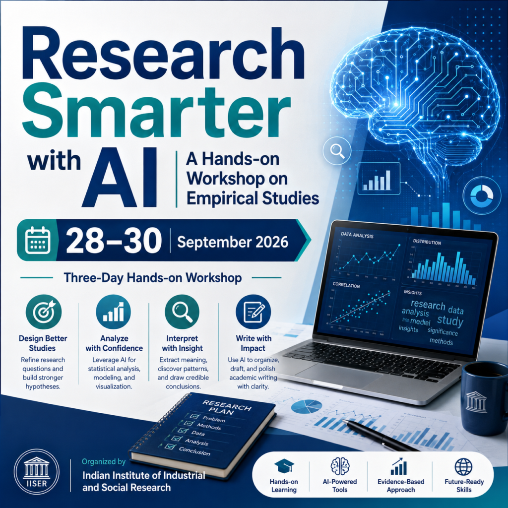 Research Smarter with AI: A Hands-on Workshop on Empirical Studies FDP poster